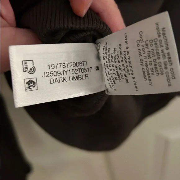 Veronica Beard Kearney Long Sleeved Polo Top Dark Umber (brown) size S NWOT - Picture 10 of 13